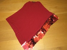 Flom mode red  fleece sequin