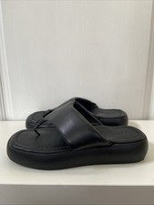 ASOS BLACK THONG PLATFORM SANDAL SIZE 7 UK WOMENS HARDLY WORN