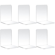 6 Pcs Acrylic Book Ends -