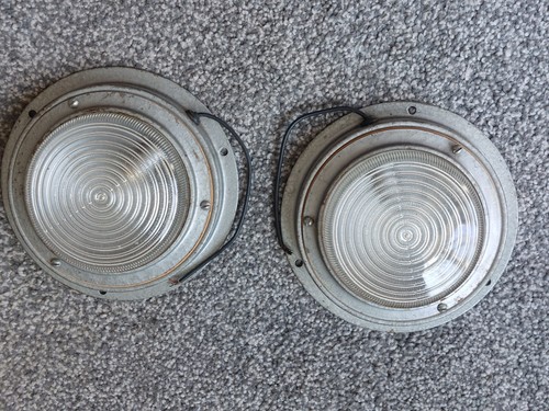 Pair lights encased in - of,