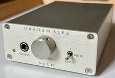 Graham Slee SOLO Headphone Amp with PSU1 Upgrade and Power Cables in Good Order