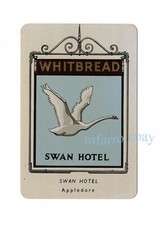 Appledore, Ashford, Kent -The Swan Hotel, 27 The Street -  1951 METAL Pub Card