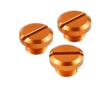 KTM DUKE 125 200 390 790 1290 Orange Motorcycle Mirror Blanking Plugs (3 pieces)