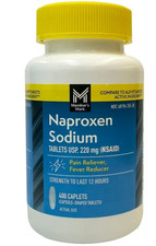 Generic ALEVE -  Naproxen Sodium Tablets NSAID, 220mg - 400 Caplets
