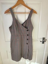 Primark Plaid Pinafore Mini