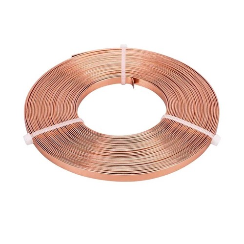 Roll flat aluminum wire - 5m/,