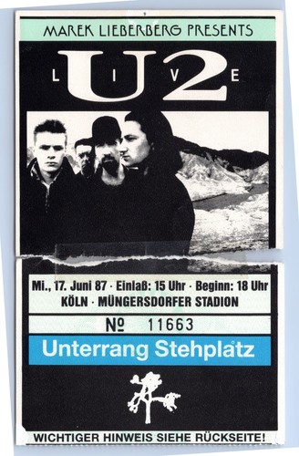 Ticket 1987 joshua tree - -,
