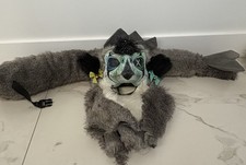 Furry Dino Mask With Tail