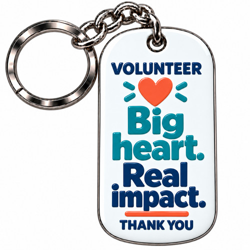 Volunteer appreciation keyring - volunteer,