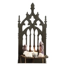 Carving Wooden Gothic Throne