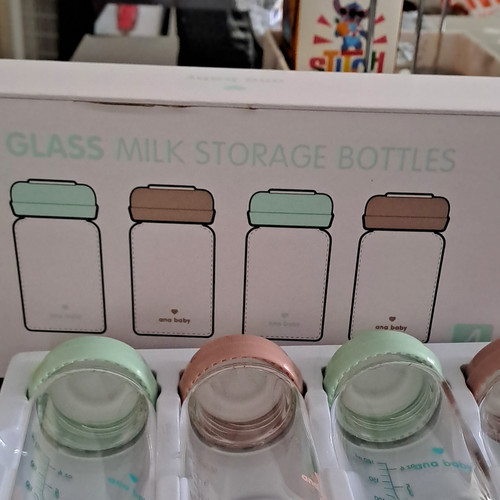 Ana baby glass milk storage - glass,