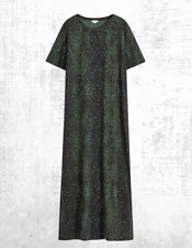 Ex HUSH Women's Short Sleeve Animal Print Jamie Dress in Khaki Green