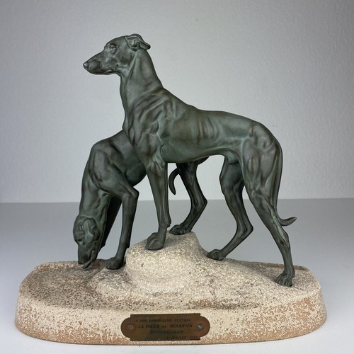 French art deco dog - art,