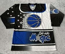 Rare 90s Orlando Magic Starter NBA All Over Gradient Hockey Jersey Men M