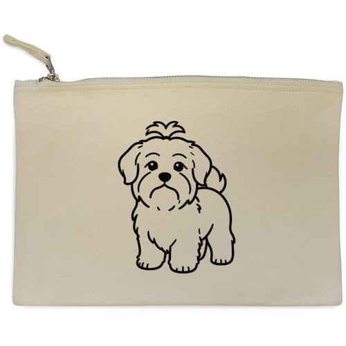 Havanese dog canvas clutch - dog',