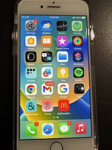 Apple iphone 64gb silver - 8, and