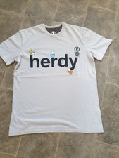 HERDY SHORT SLEEVE ORGANIC COTTON T SHIRT FROM THE HERDY COMPANY. SIZE XS 10/12
