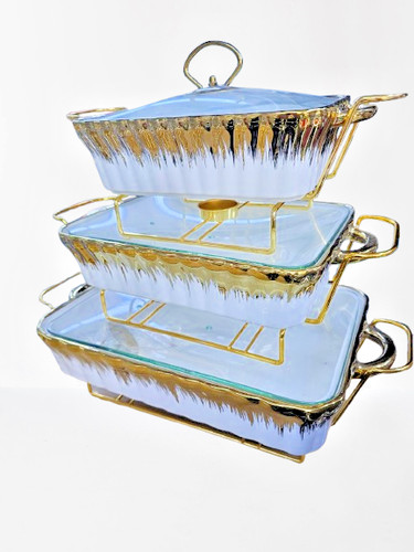 Set chafing dish ceramic - dish,
