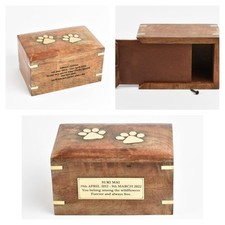 Premium Wooden Paw Print Pet