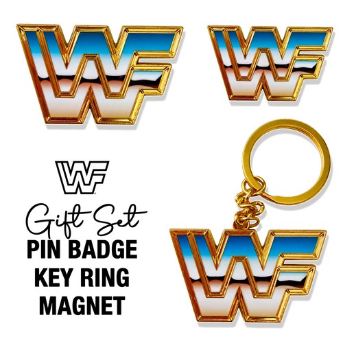 Wwf pin badge key ring - wwf,