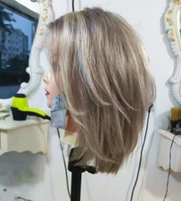 Blonde Highlight Straight Wig 100% Human Hair 13x4 Lace Front Wigs