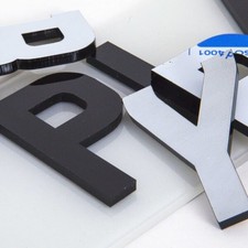 4D / 3D Number Plate Letters