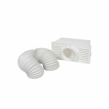 Universal Tumble Dryer Condenser Air Vent Kit White Indoor Box Hose Pipe Adapter