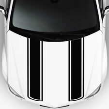 2Pcs Racing Stripe Vinyl Graphics Stickers Decals for Car Bonnet Hood Decoration