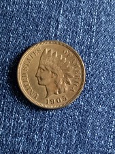 1905 Indian Head Cent 1 Cent Coin America USA Nice Lustre