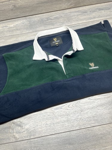 Guinness fleece rugby shirt - guinness,
