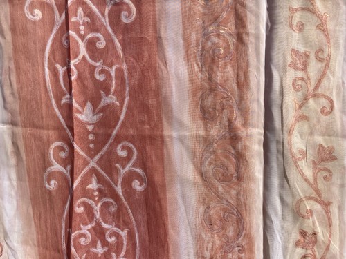 Organza voile terracotta - organza,