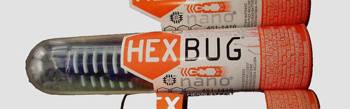 Hexbug nano white - -, white/blue