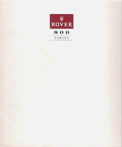 Rover 800 series 1990 - 800-series, 1990-91