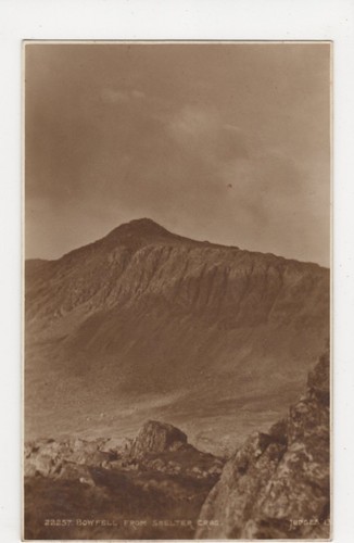 Bowfell from shelter crag - shelter,
