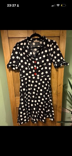 Black polka dot - black,