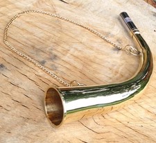 NEW HAND MADE SOLID BRASS FOX HUNTING HORN AUTHENTIC SOUND SHOOTING HUNT 