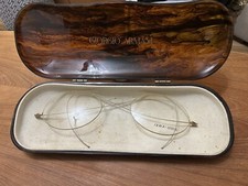 Giorgio Armani 1980s  RetailAdvertising Glasses Case and WireRim Glasses Prop