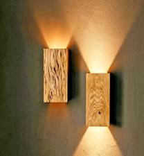 Pair Of Wooden Wall Sconce