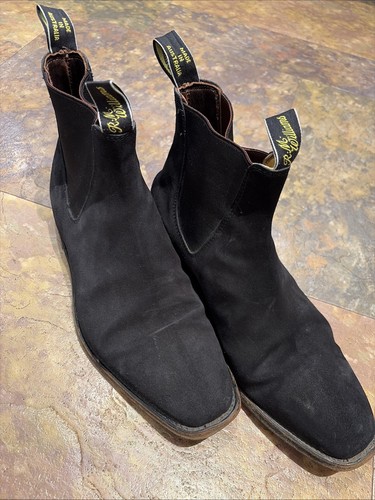 Williams black suede boots - williams,