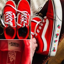 Vans Strawberry Trainers Red