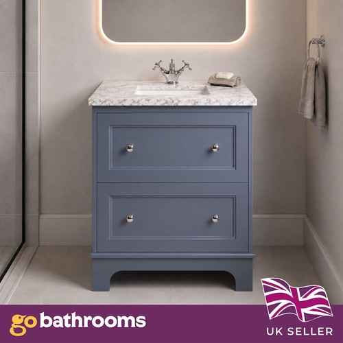 Dark grey vanity unit classic - dark,