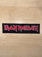 13.8 x 3.5 cm - IRON MAIDEN -Music Band Embroidered Patch sew on iron on , Jeans