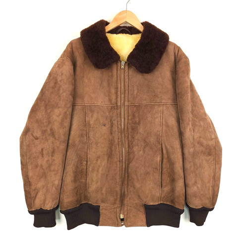 Vintage shearling bomber - shearling,