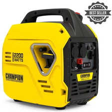 Champion 92001i 2200W Petrol Inverter Generator Quiet Lightweight True Sine Wave