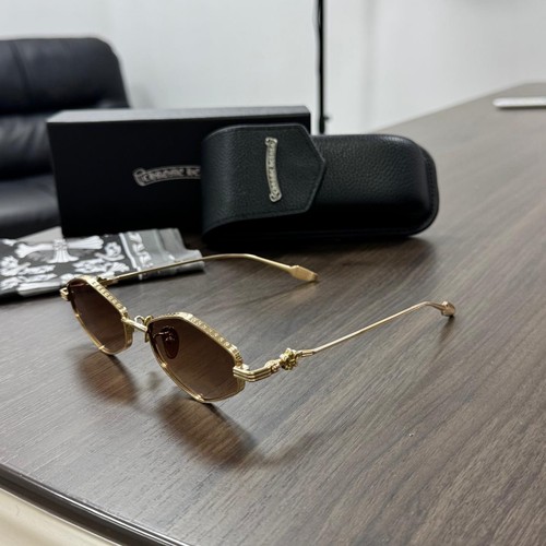 Sunglasses chrome hearts gold - sunglasses,