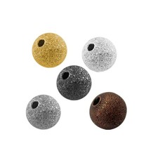 Mixed-Colour Brass Beads Round Spacer 4mm Stardust Pack Of 100+