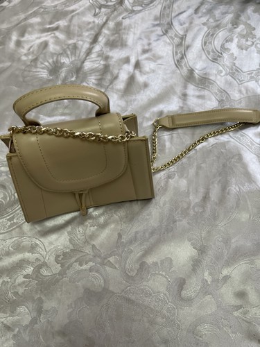 Zara small beige faux - small,
