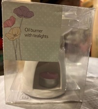 Oil burner, white, ceramic - NEW