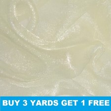 Sparkling Sheer Crystal Organza Voile Shimmer 'glitter effect' 145cm Wide Fabric