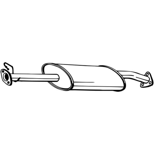 Bosal centre pot exhaust - bosal,